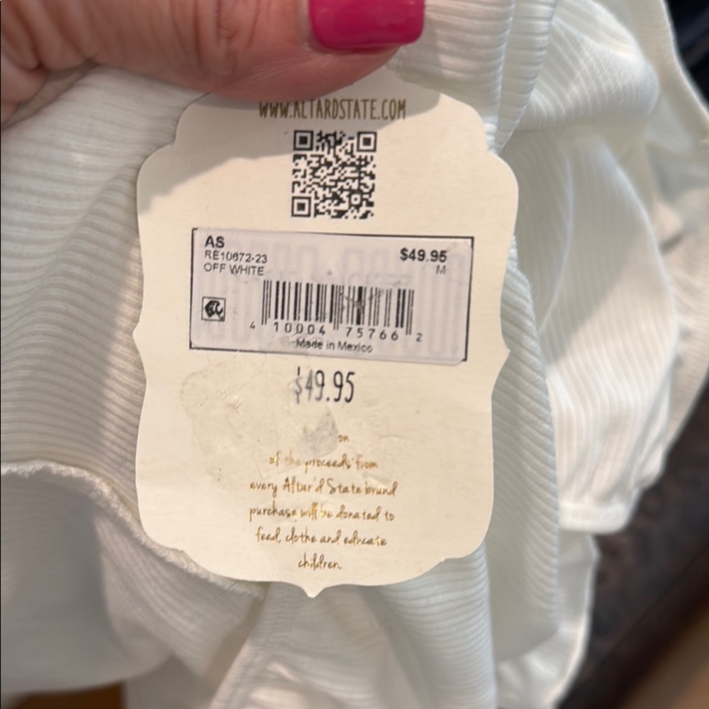 Altar'd State White Puff Sleeve Bodysuit - Picture 5 of 5